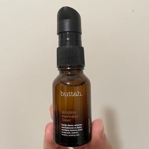 Buttah Skin AHA/BHA Rosewater Toner Travel Mini 0.5 oz. 15 ml. New